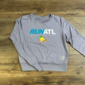 Purple RUNATL Long Sleeve Top- small